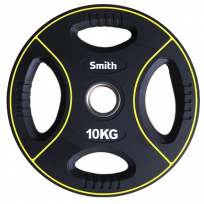 Диск полиуретановый c 4-м хватом SMITH 10 кг