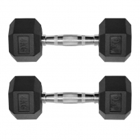 Гантели обрезиненные гексагональные OXIDE FITNESS ODB04 (от 12.5 до 20 кг)